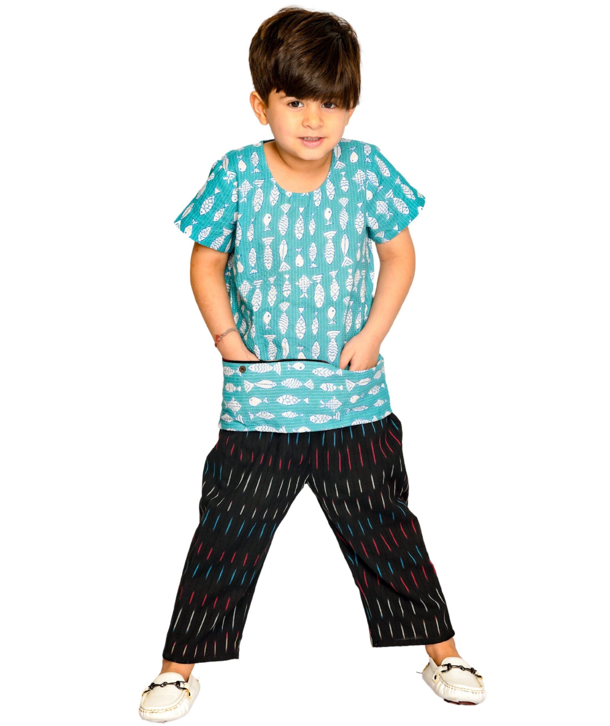 Baby Boy Clothes Cotton Shirt Pant Set 1-2 Year Blue Black Kids Stylish Summer Wear Half Sleeve Children Birthday Party Comfortable Dress Tiny Bunnies 1 2 3 4